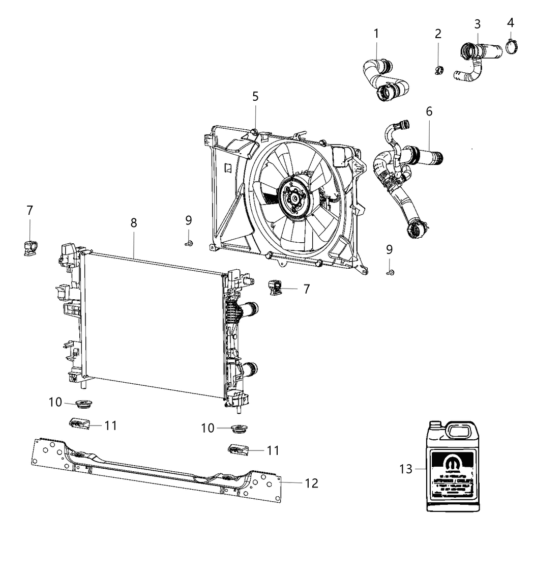 Mopar 68363054AA Clamp Hose