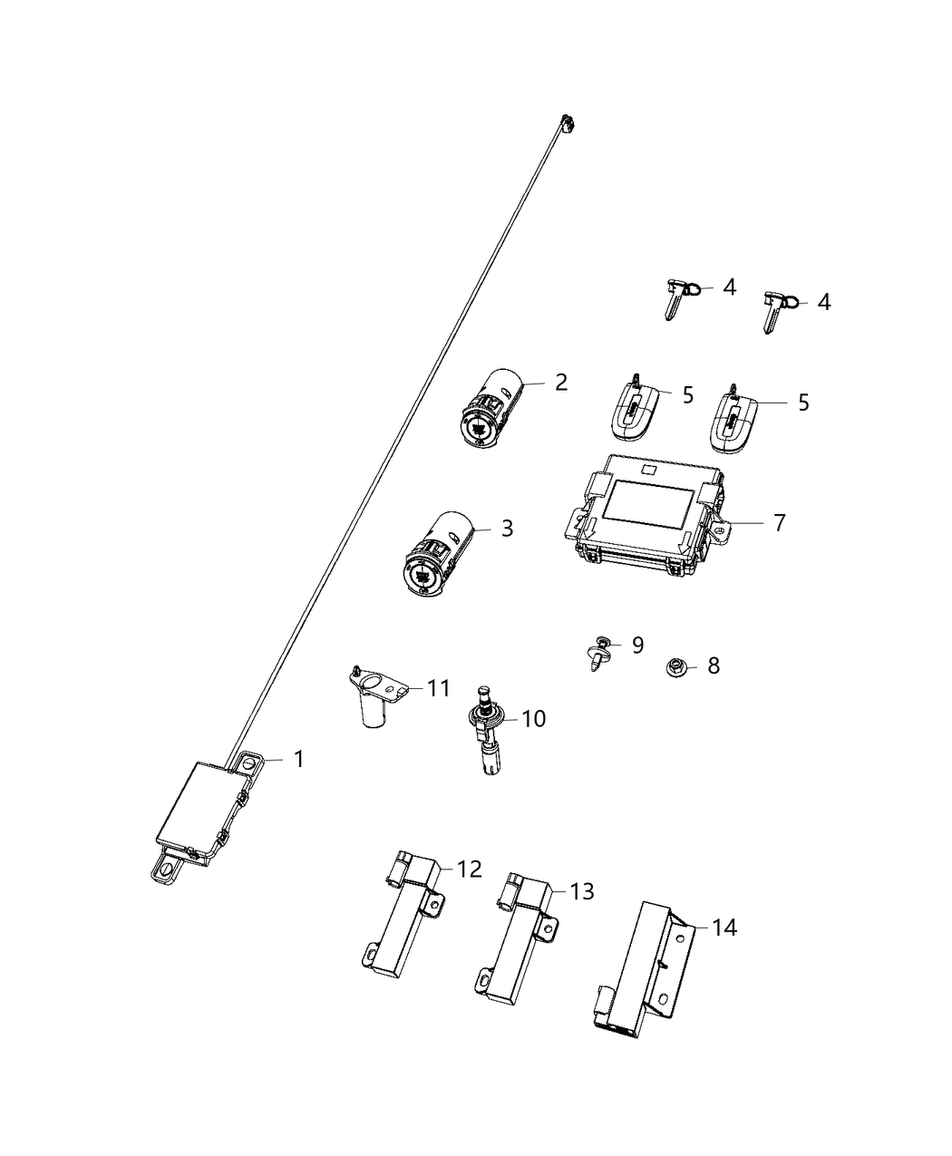 Mopar 68454196AA Receiver Hub