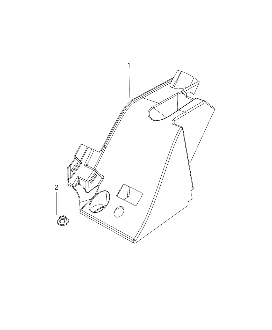 Mopar 68382713AB Cover Wiring Trough