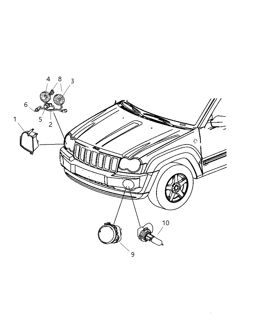 Mopar LBK15009 Lamp Headlamp Parking And Turn