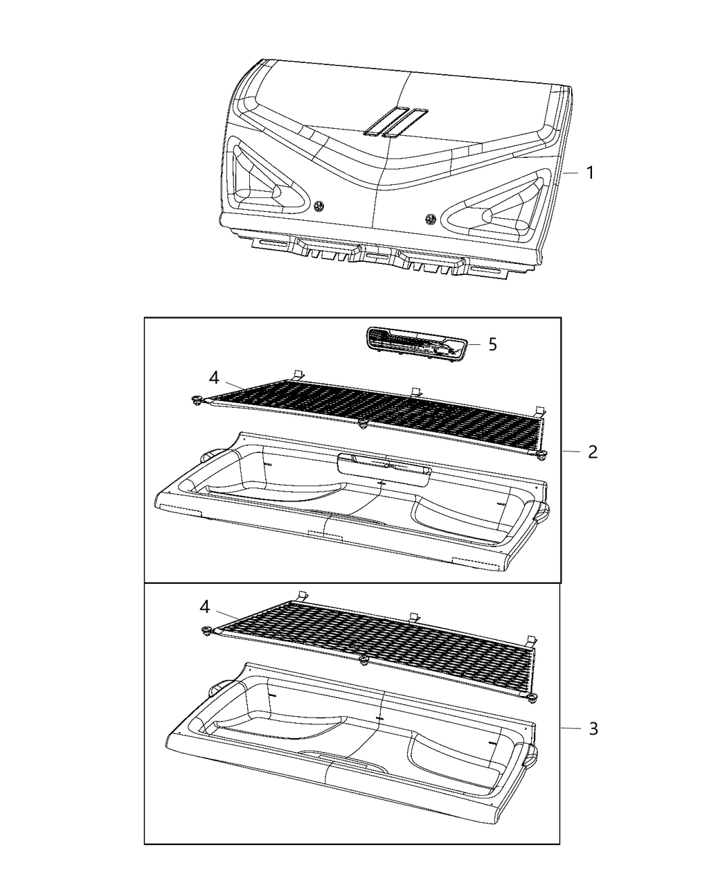 Mopar 6RP40DX9AA Tray Cargo