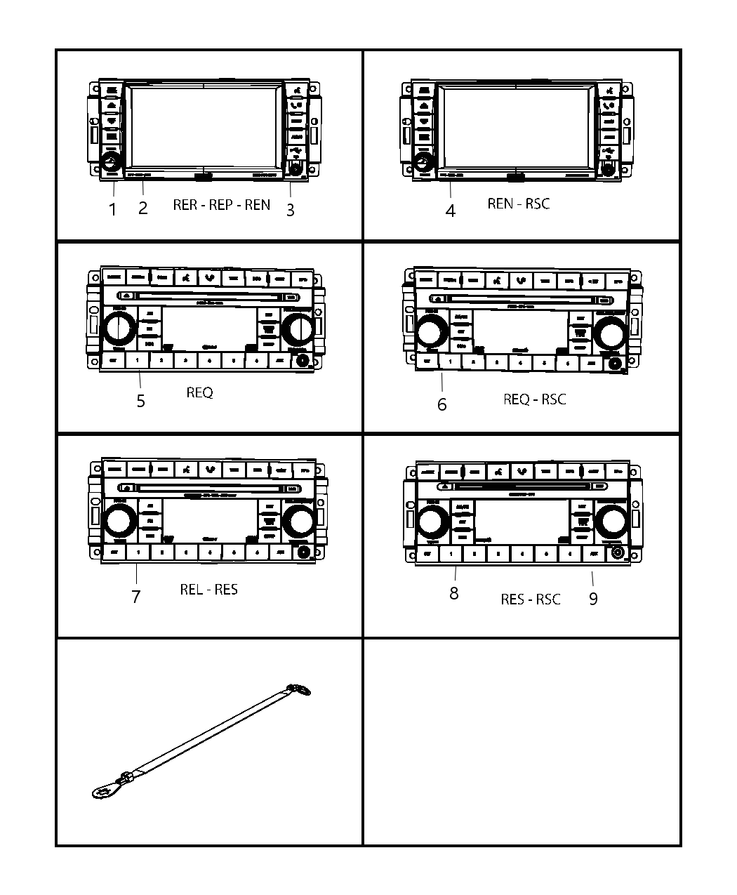Mopar 68051851AA Knob Radio Volume Control