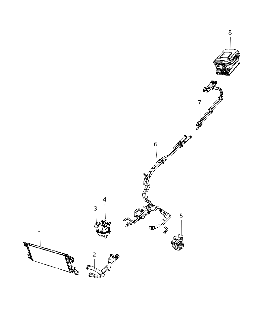 Mopar 68282204AC Hose Coolant