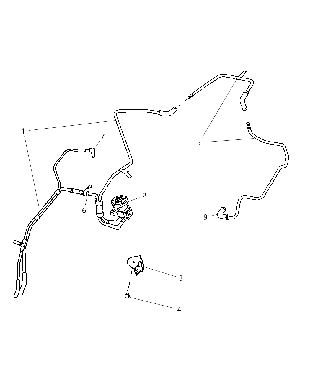 Mopar 4891303AF Harness Vapor Purge