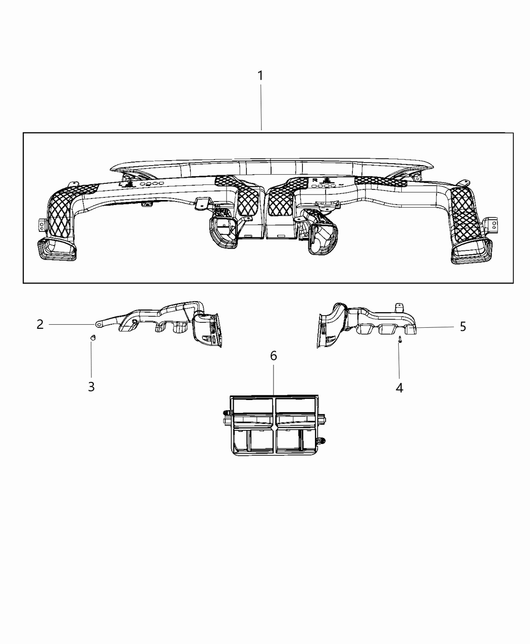 Mopar 68247684AC Adapter Air Duct