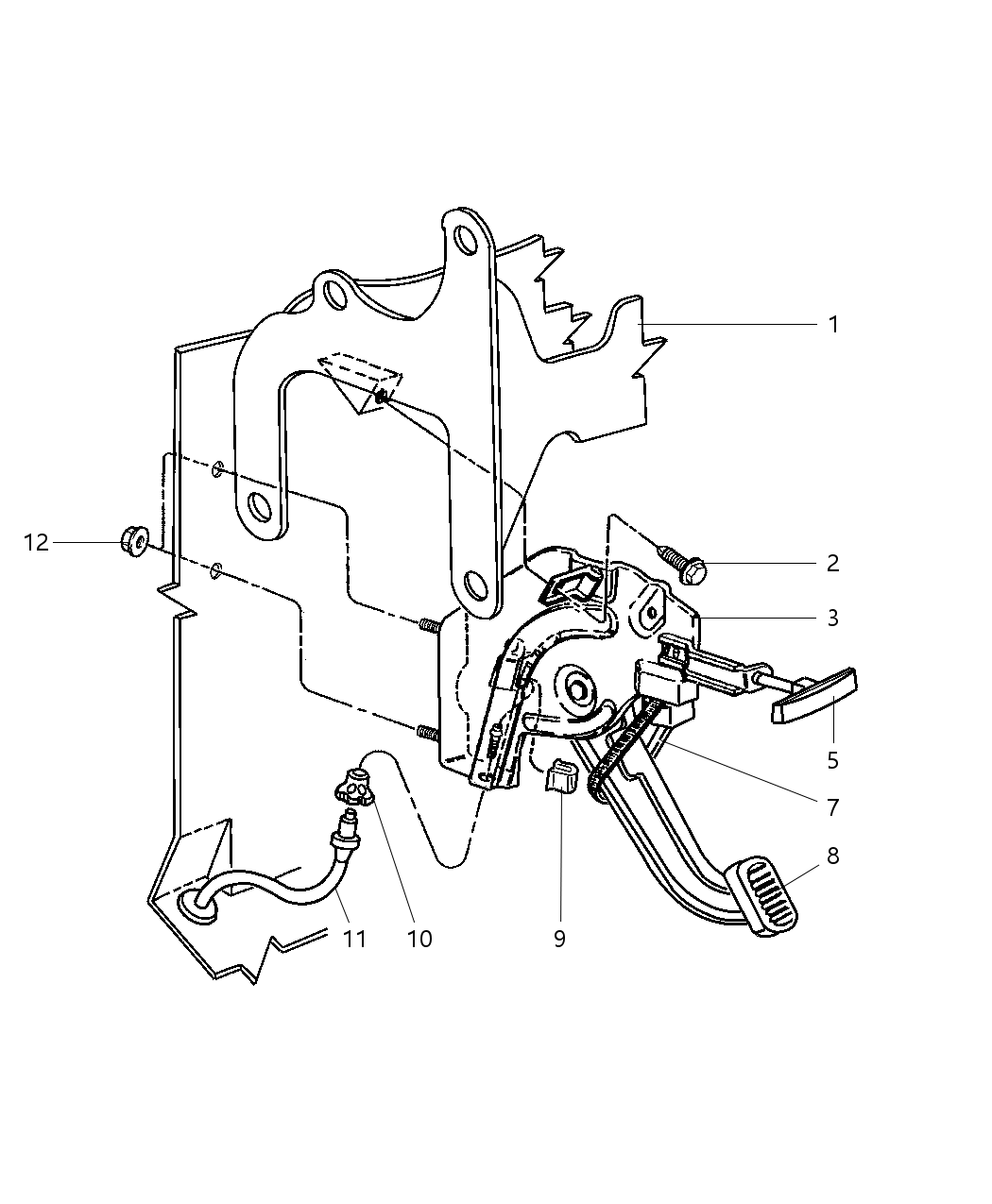 Mopar 52078290 Parking Brake Control