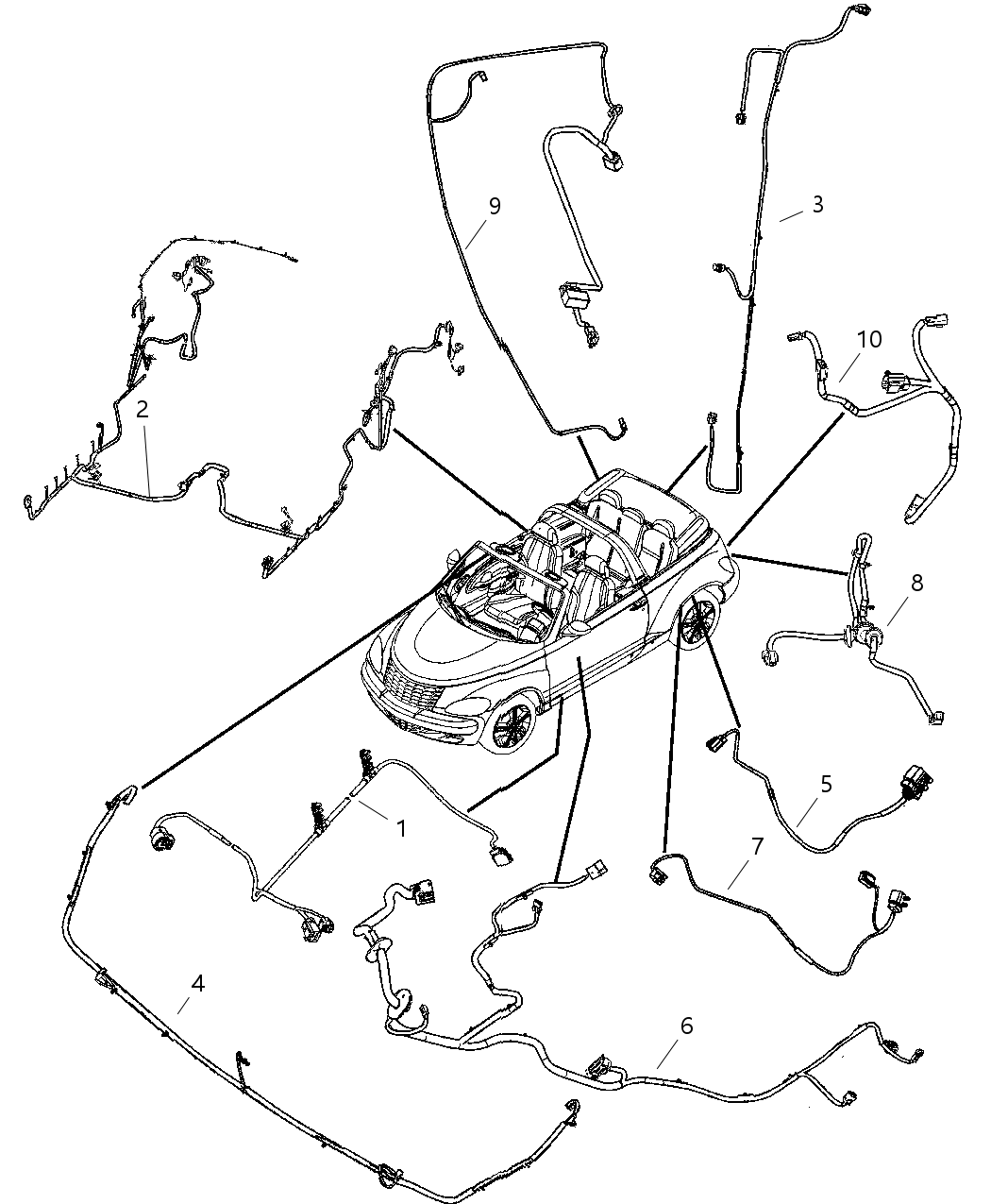 Mopar 4795260AC Wiring Front Door