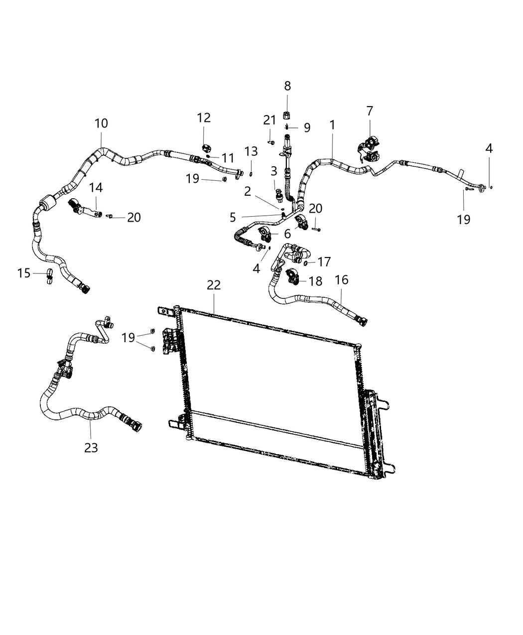 Mopar 68302475AB Line A/C Liquid Jumper