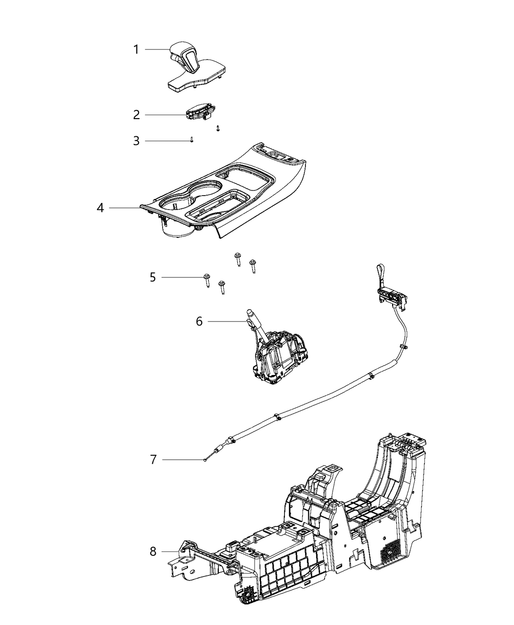 Mopar 5RW071X9AB Boot And Knob Gearshift