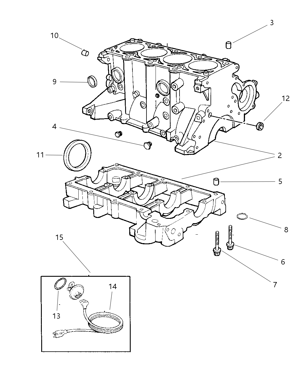 Mopar R0420469AA Engine, Short