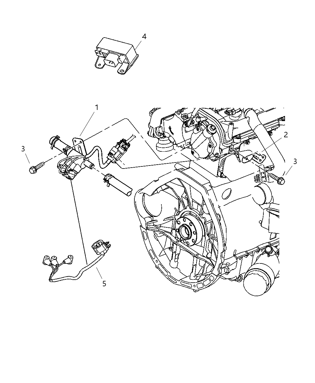 Mopar 5058012AD Bracket Glow Plug Mounting