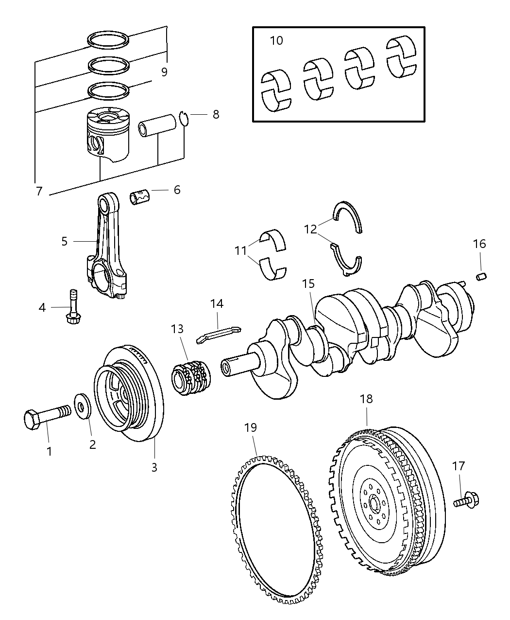 Mopar 5080023AA Piston Engine