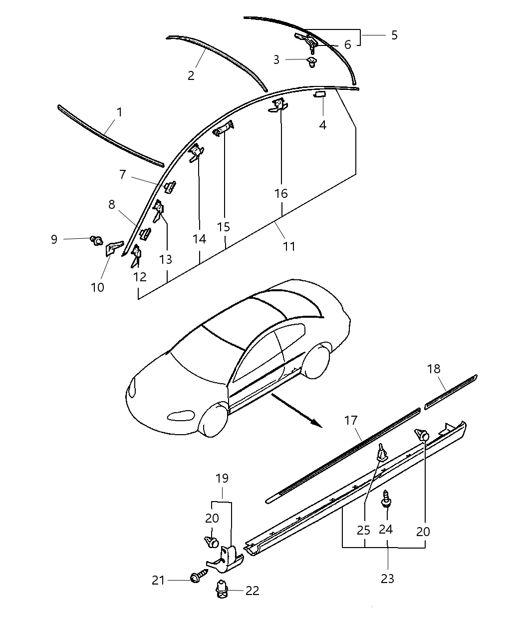 Mopar MR641246 Air Dam Side Paint As Required