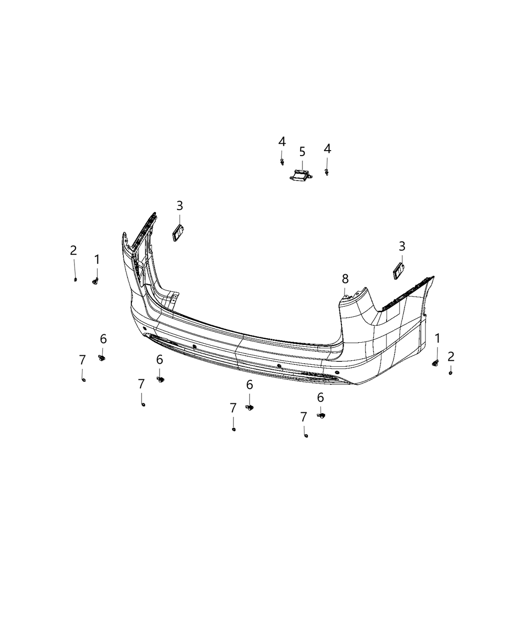 Mopar 4672625AB Sensor Blind Spot Detection