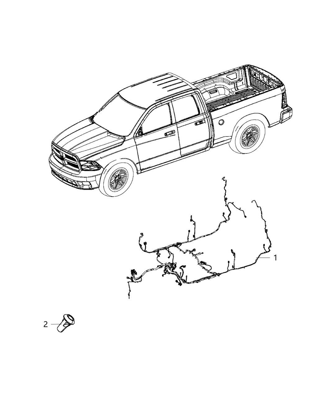 Mopar 68358519AD Wiring Body
