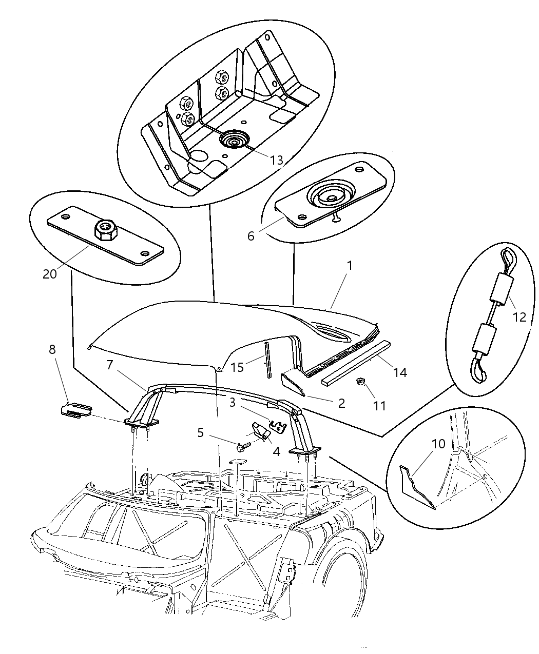 Mopar SV29LRNAC Panel Roof