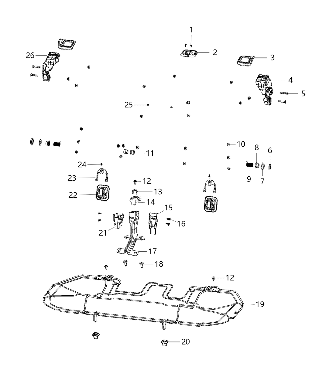 Mopar 68365004AA Clip X - Master Tree