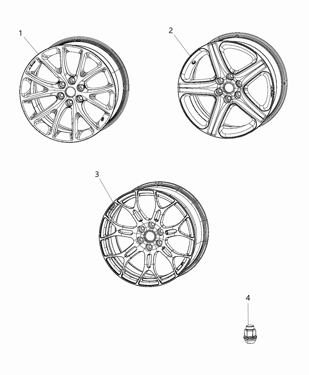 Mopar 5VQ11NTSAB Wheel Aluminum