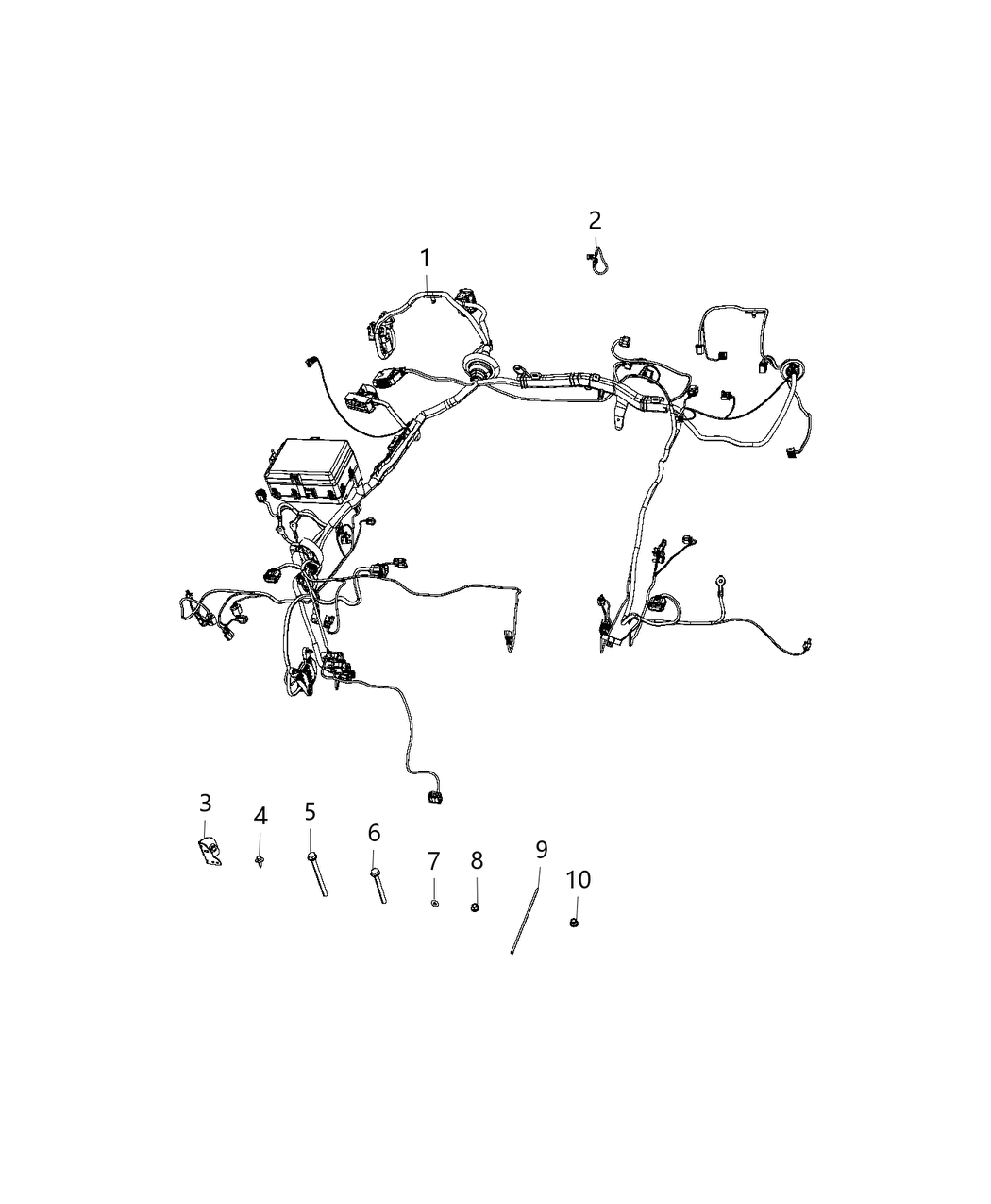 Mopar 68304861AD Wiring Headlamp To Dash