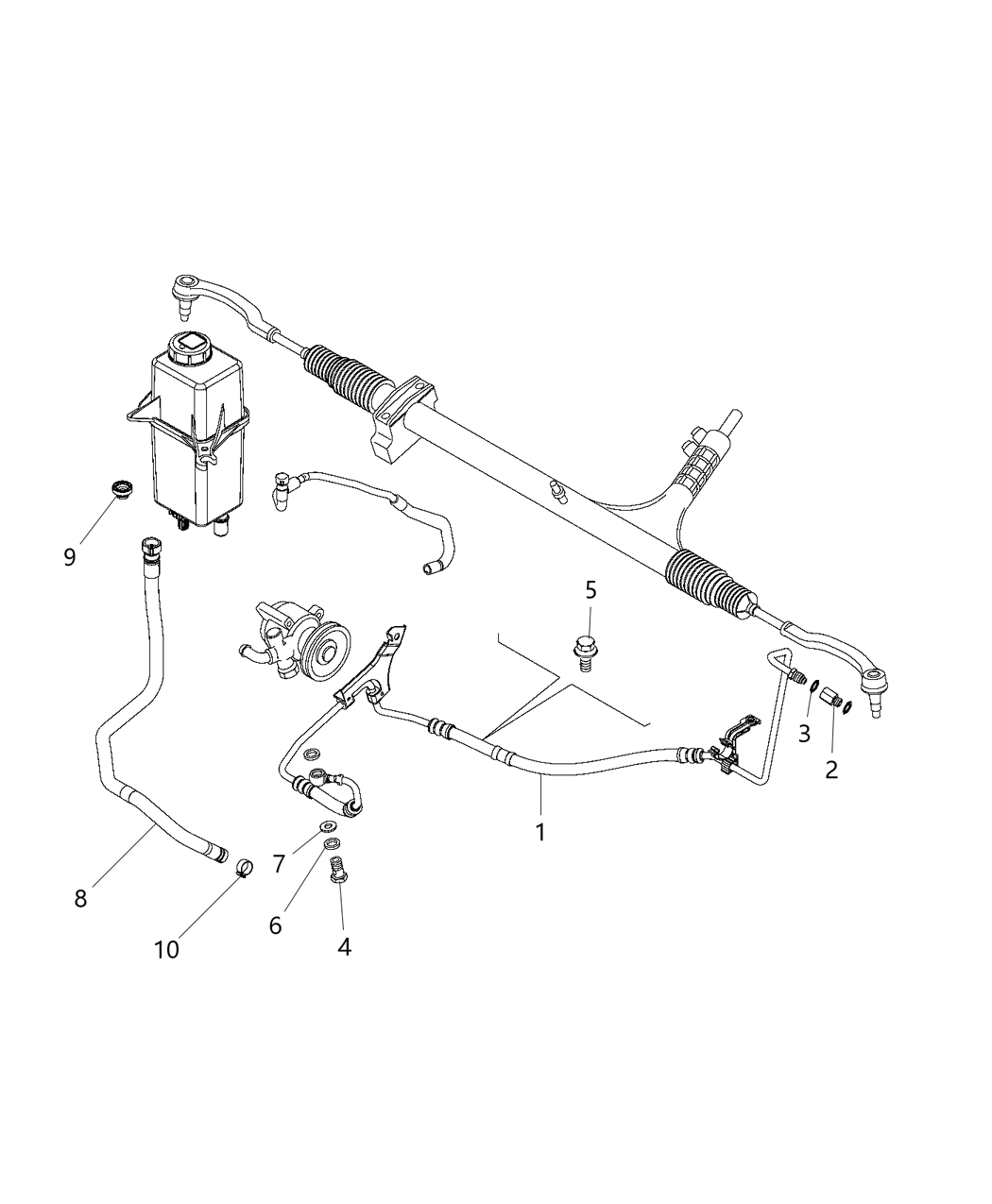 Mopar 6107103AA Screw And Washer M5X0.8X20