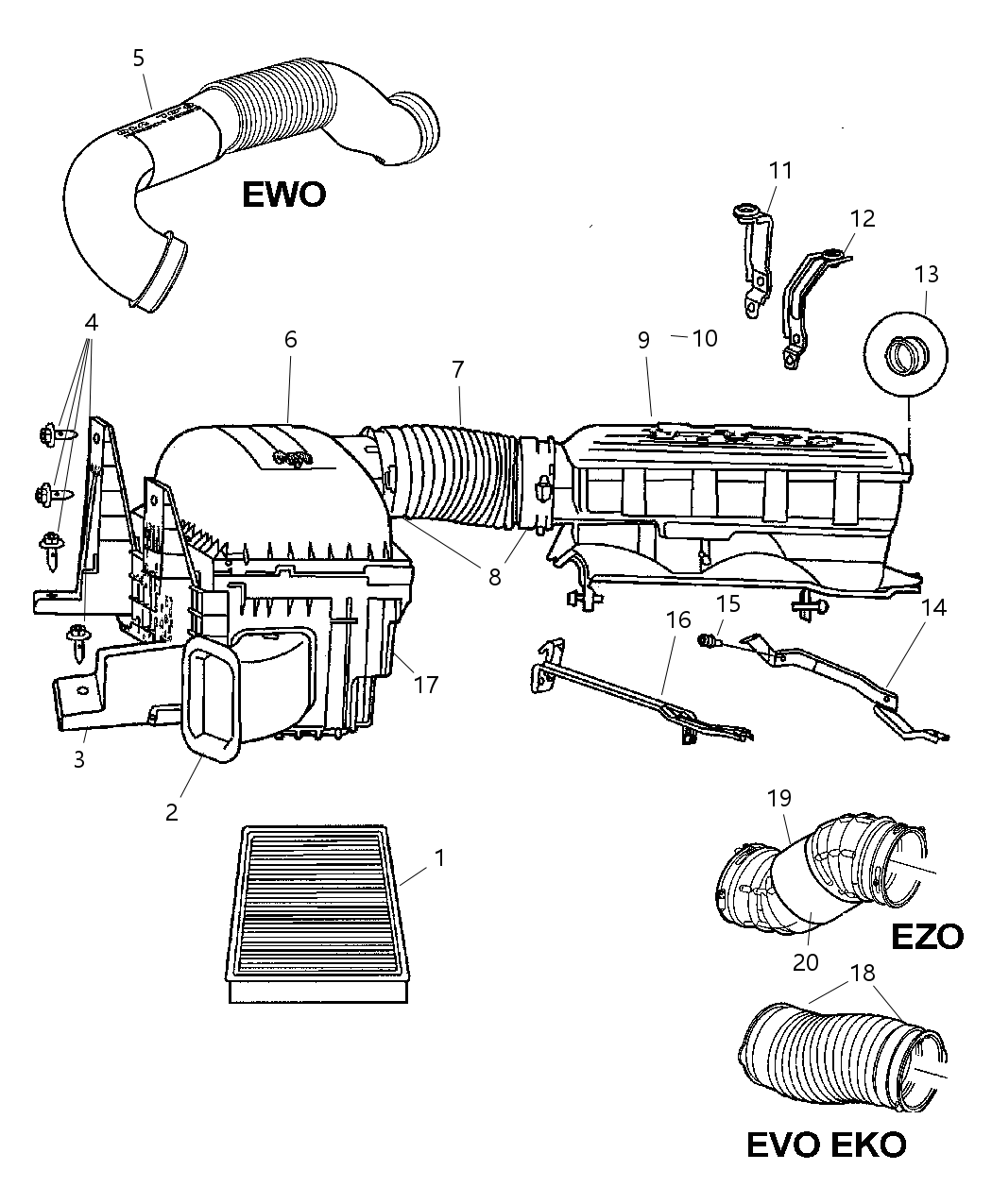 Mopar 53032453AA Bracket Air Cleaner