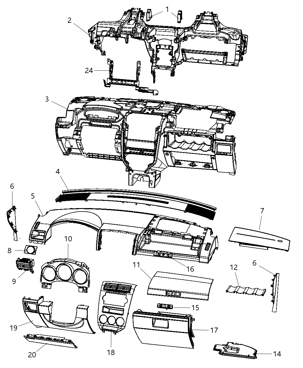 Mopar 1AV641KAAC Cover Steering Column