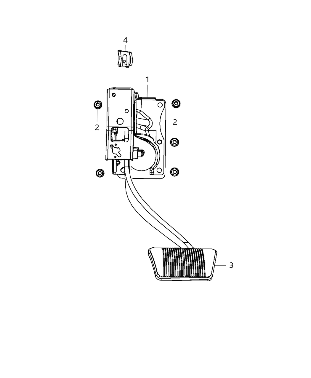 Mopar 68068901AC Pedal Brake