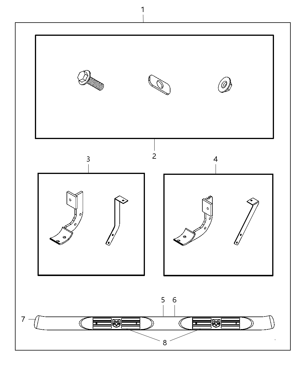 Mopar 5183061AA Step Left Side, Driver Side