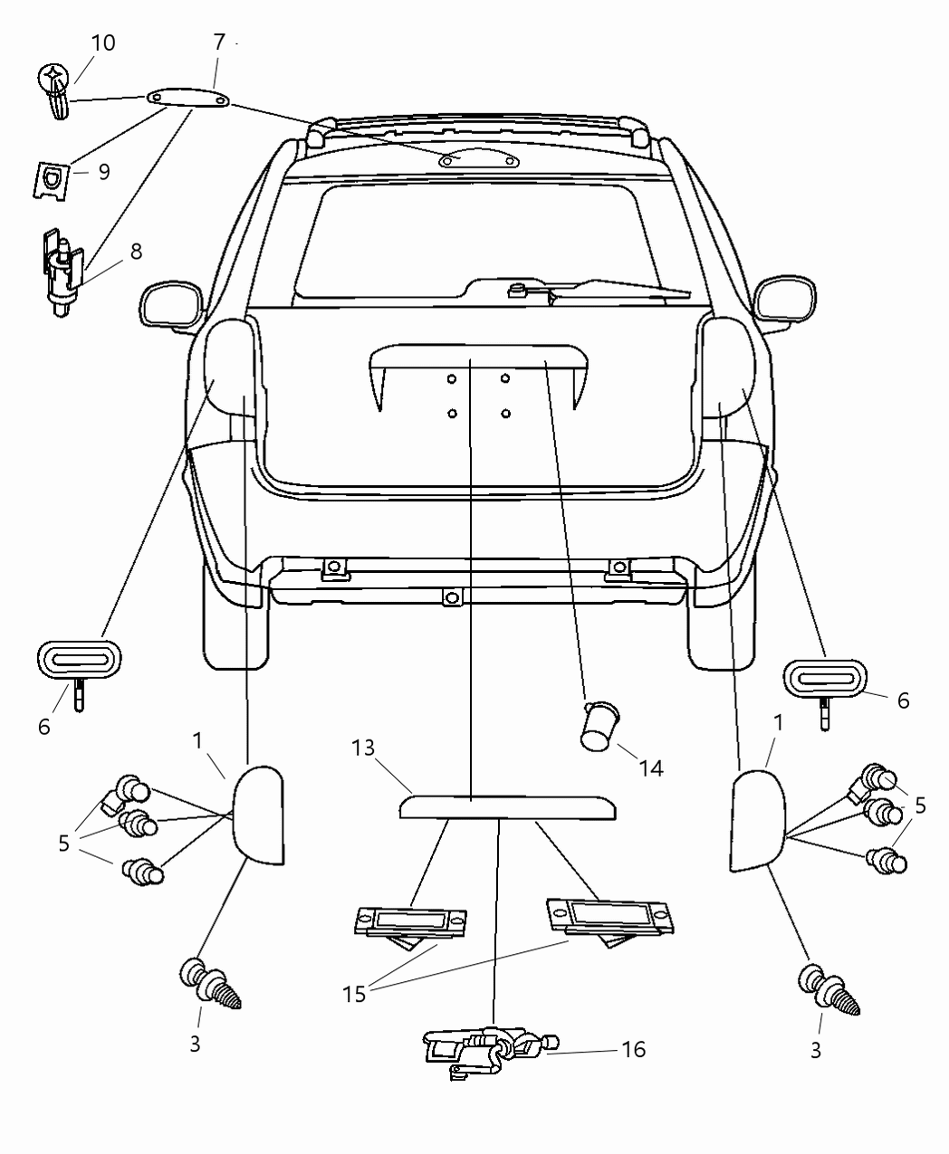 Mopar 68022558AA Combination Lamp Socket