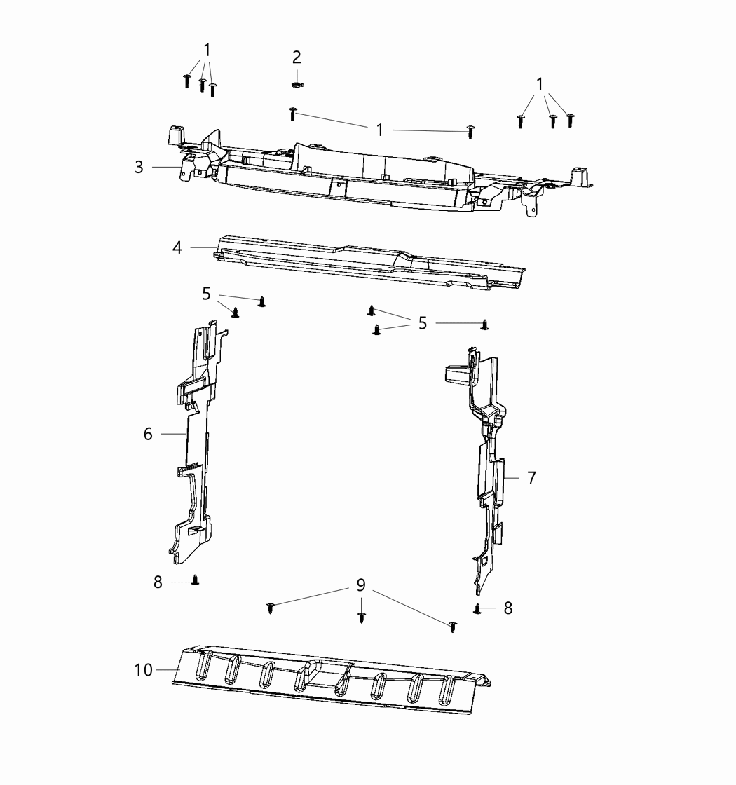 Mopar 68395134AA Baffle Air Inlet Right