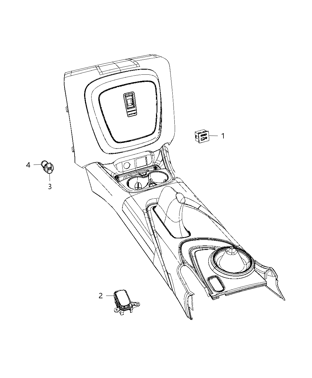 Mopar 5043018AA USB Portion Media Hub