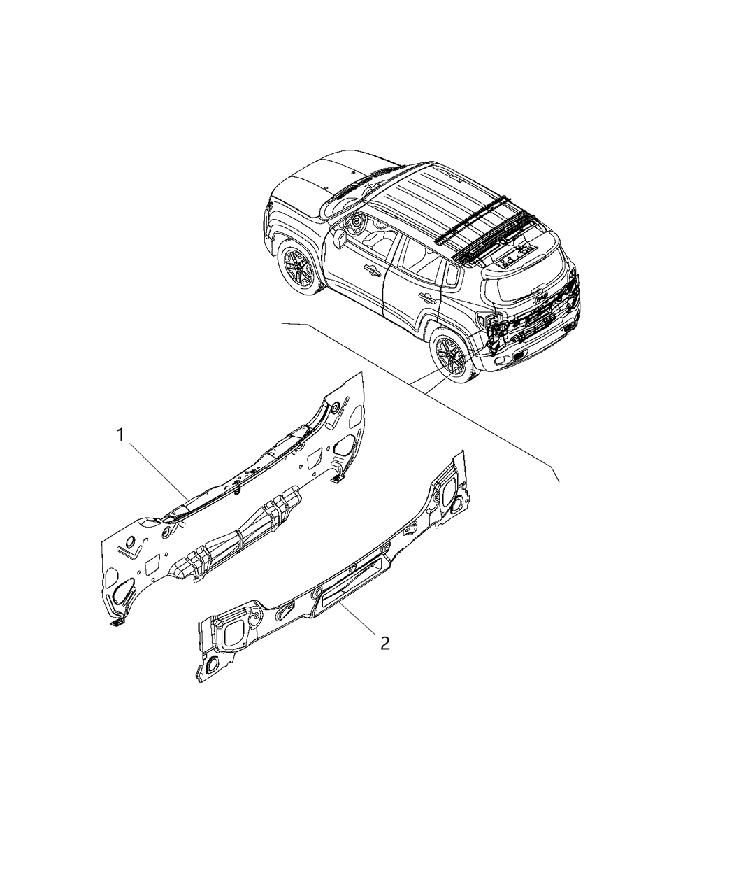 Mopar 68313783AA Plug Liftgate Opening Panel