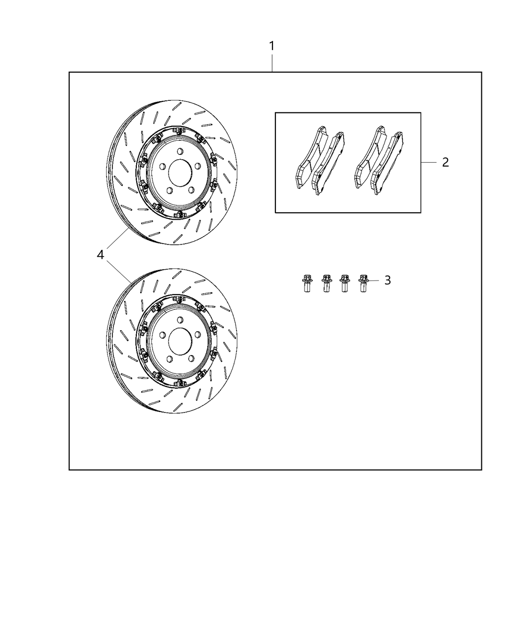 Mopar 68250192AA Rotor Brake Front