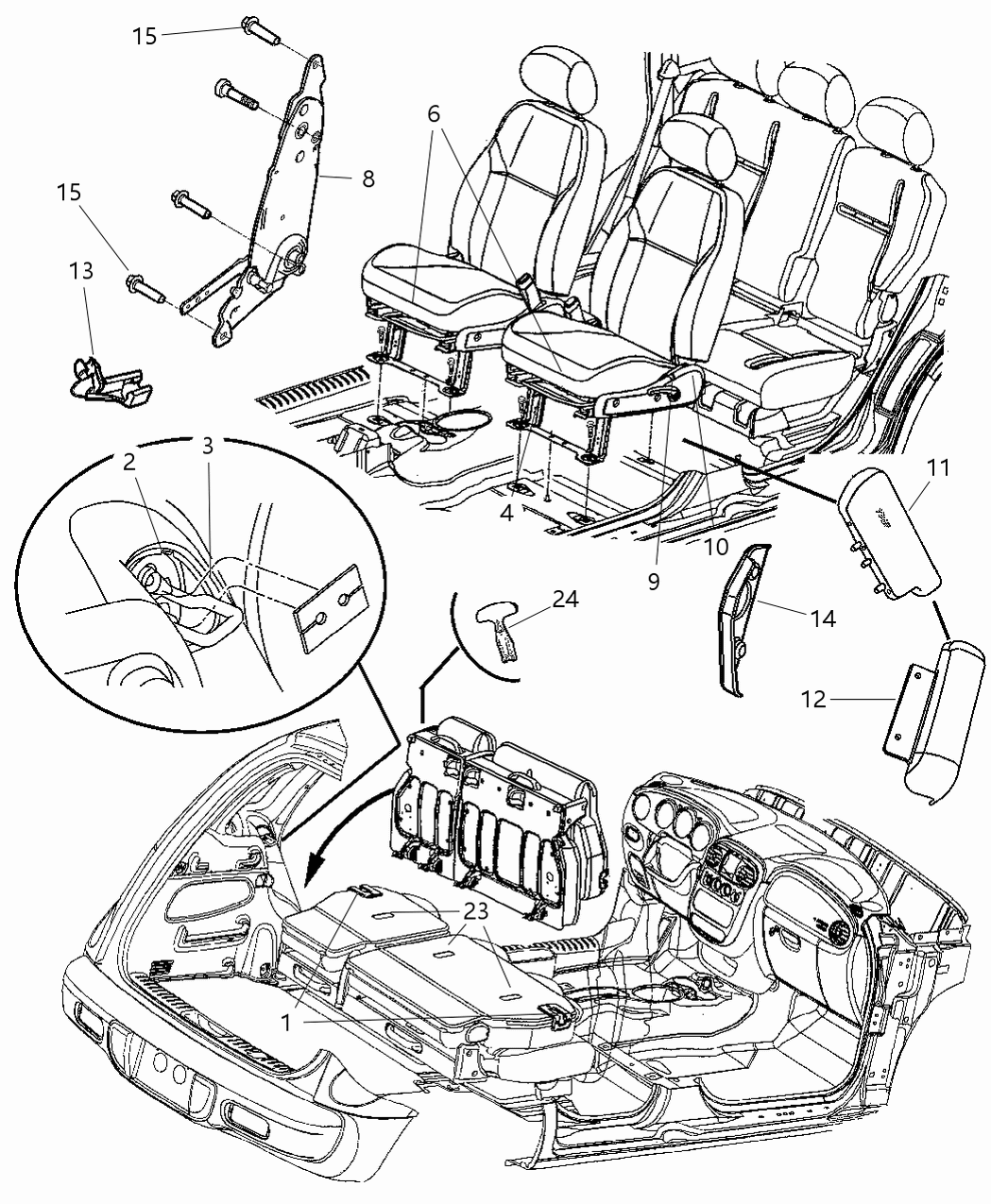 Mopar 1AM191DVAA Shield Recliner