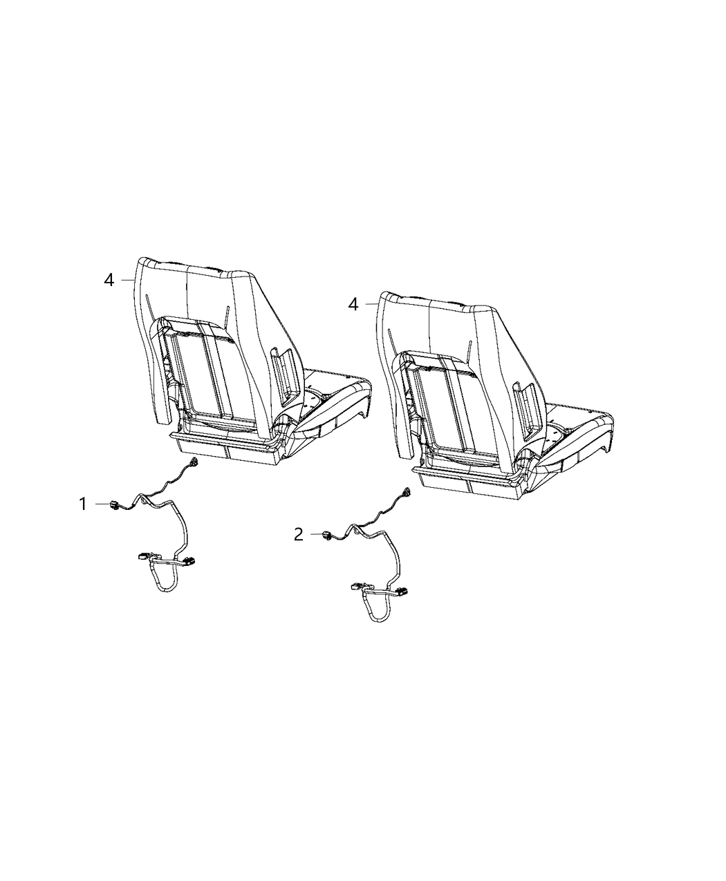 Mopar 68228857AG Wiring Seat