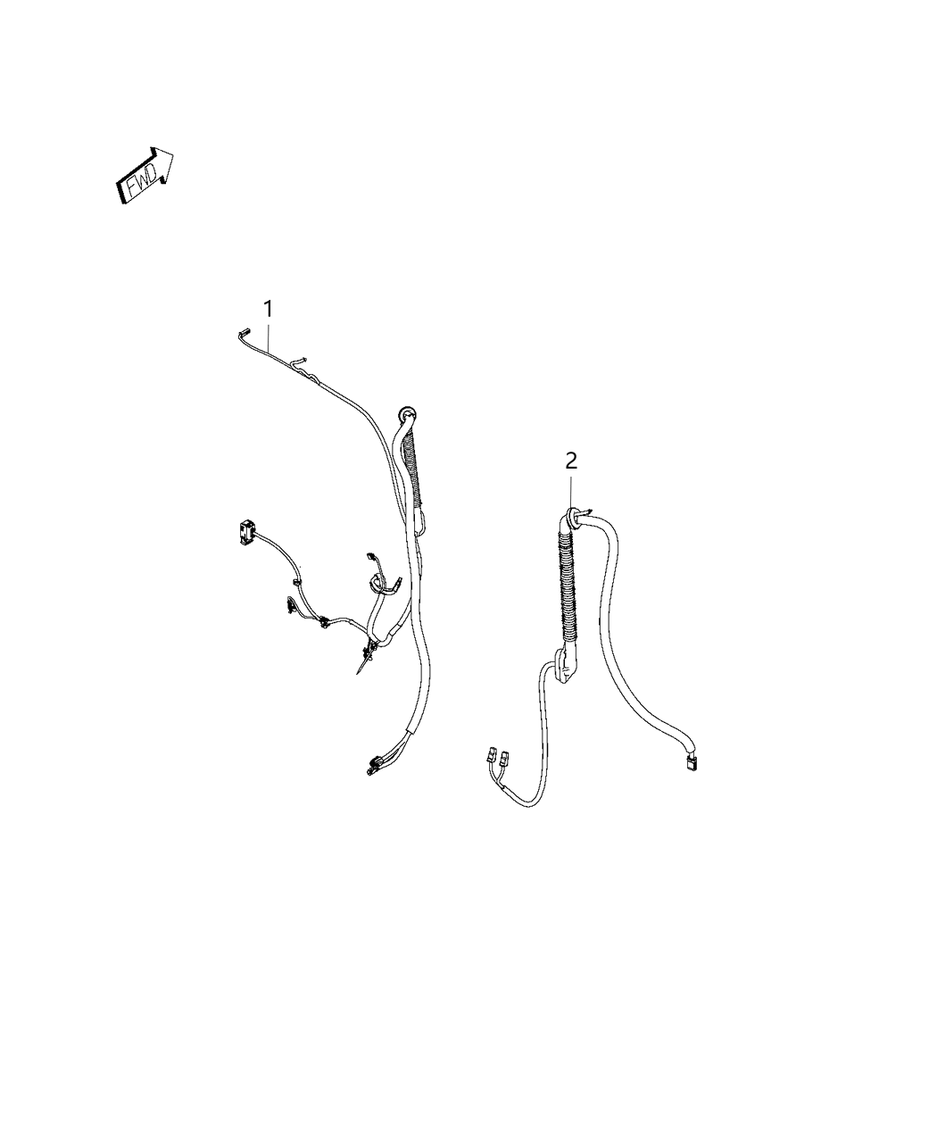 Mopar 68265936AA Wiring Rear Door Left