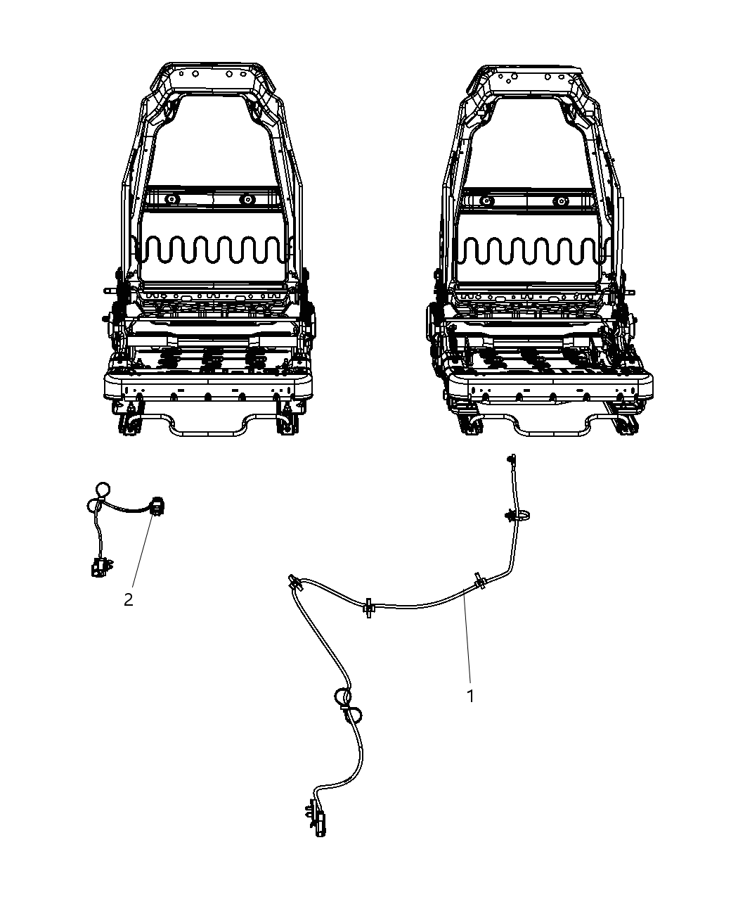 Mopar 68042291AA Wiring Seat