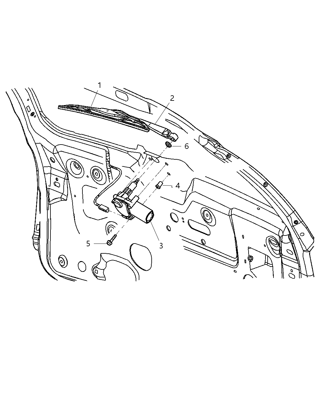 Mopar 5020389AA Grommet Glass
