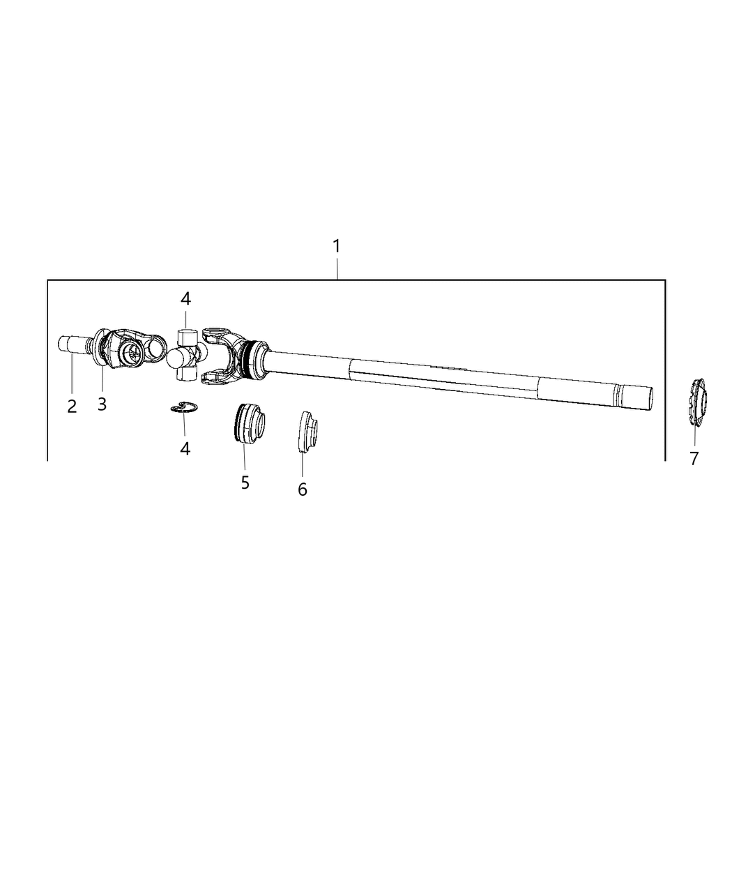 Mopar 68213888AA Shaft Stub