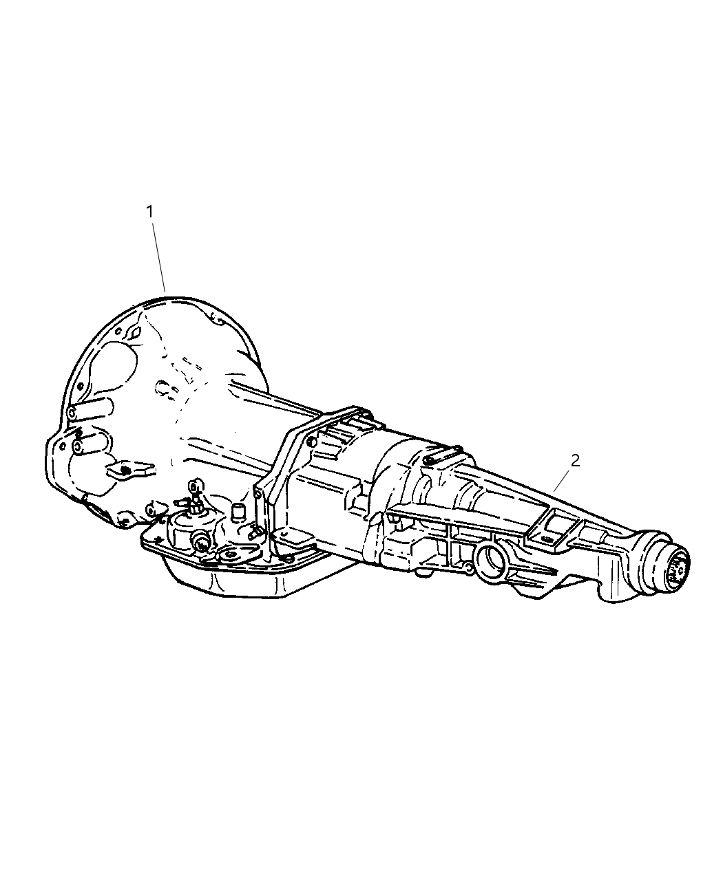Mopar R2118155 Transmission Assembly, Complete W/Overdrive, 4 Speed Auto.
