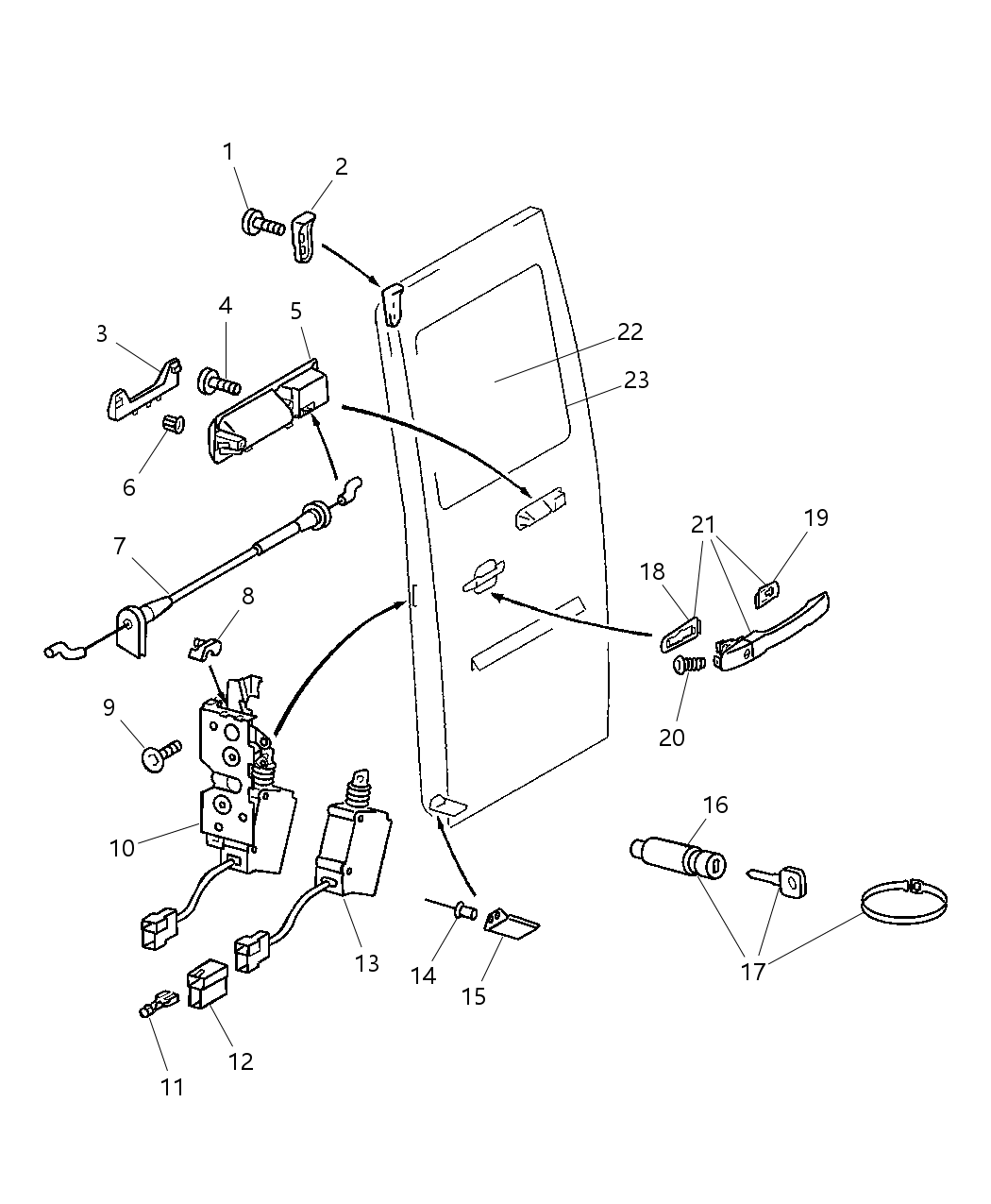Mopar 5104390AA Glass Cargo Door