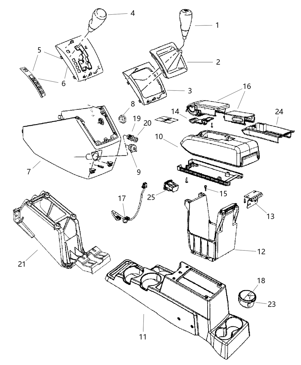 Mopar 4664360AA Bracket Gearshift Cable