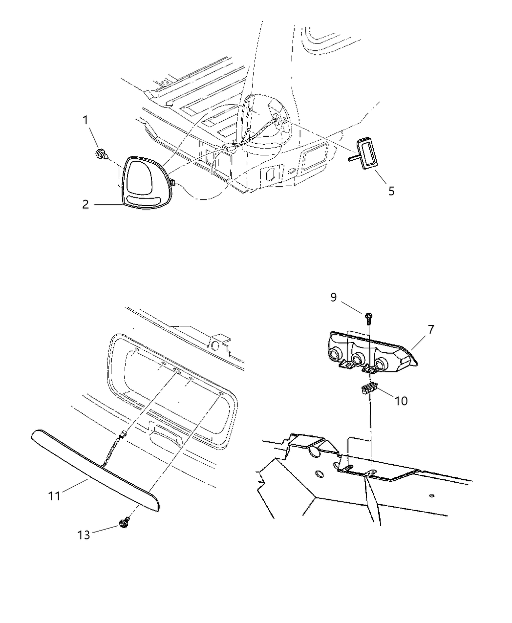 Mopar 6035319 Nut, Spring Taillamp Attaching