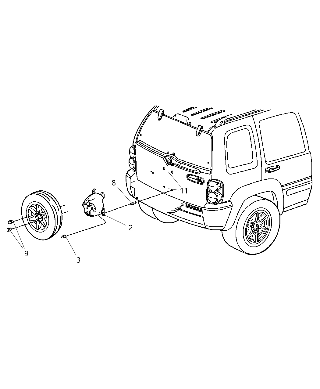 Mopar 55155966AA Bracket License Plate