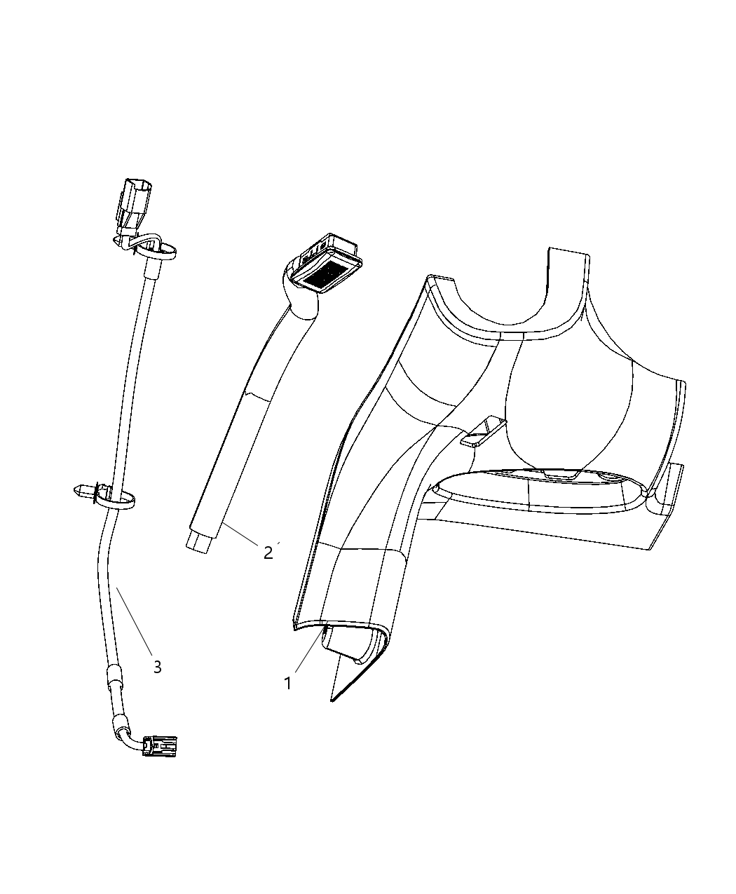 Mopar 68057321AA Wiring Jumper Instrument Panel