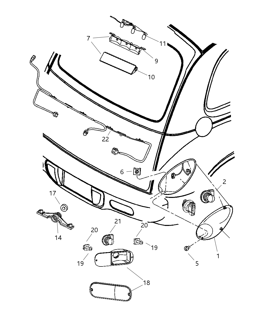Mopar 5303503AB Lamp Fog