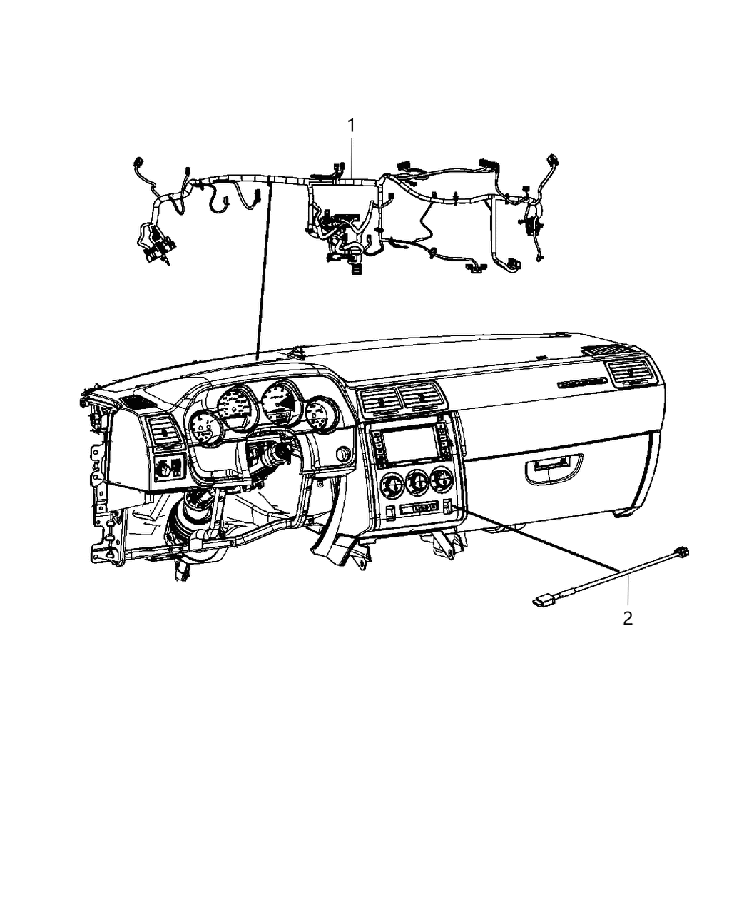 Mopar 68156550AB Wiring Instrument Panel