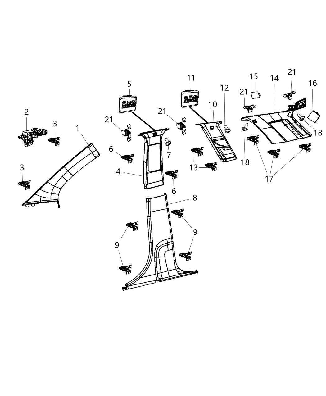 Mopar 68045458AA Stud Double Ended For Item 4