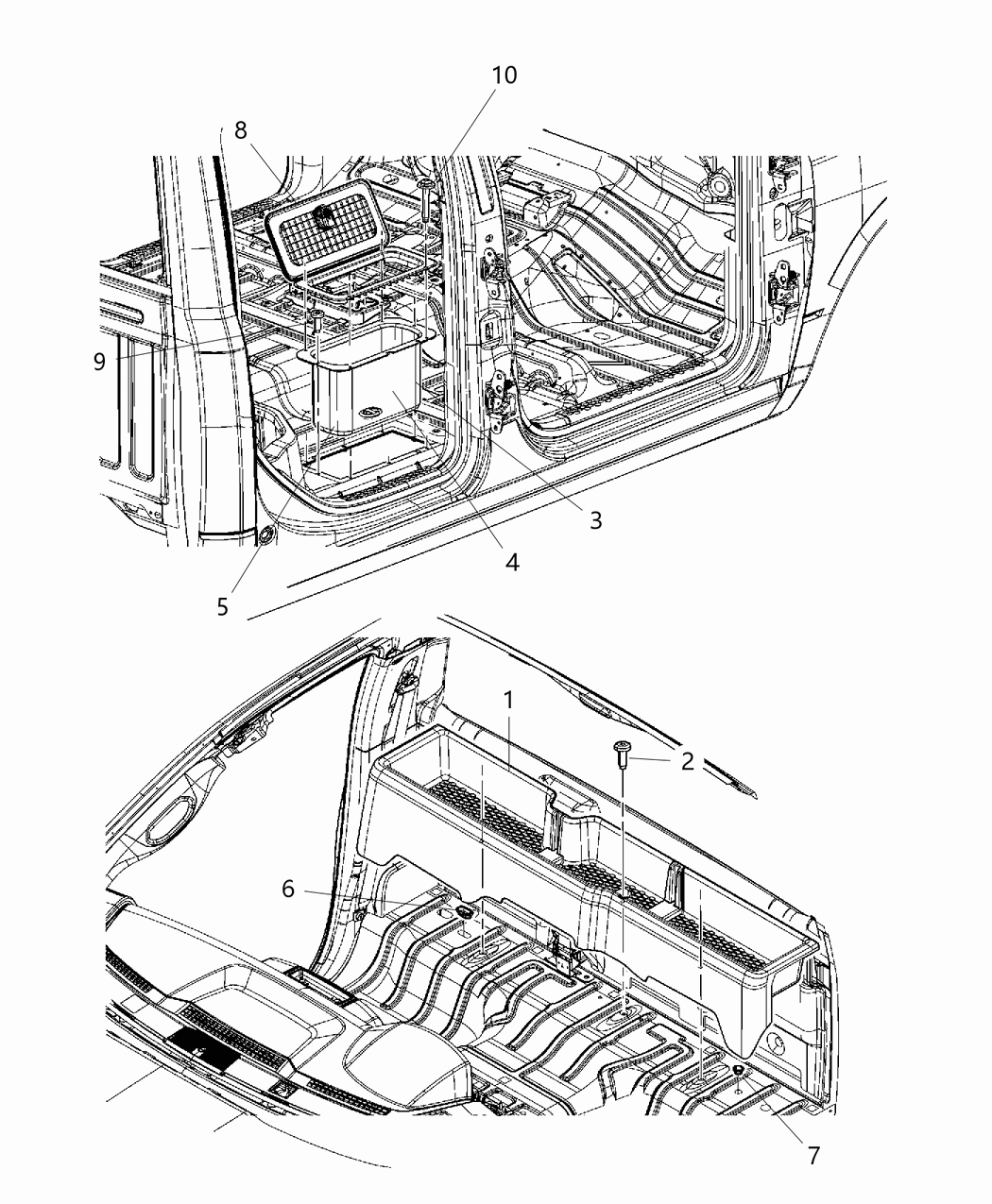 Mopar 5KC501DVAE Bin Storage