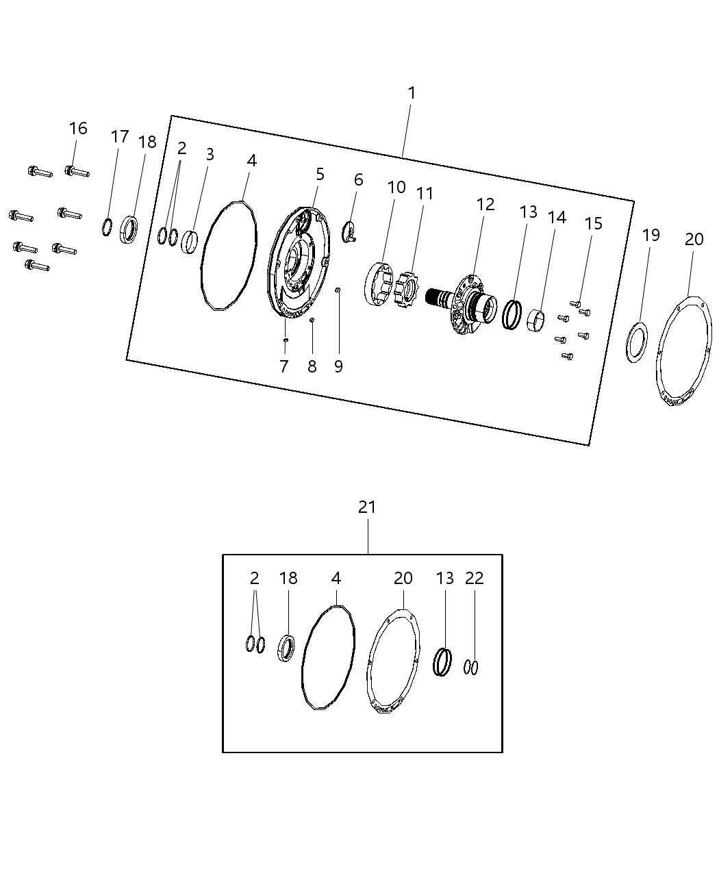 Mopar 52854025AA Seal Reaction Shaft
